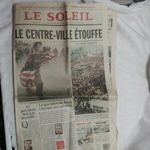 Le Soleil, dimanche 22 avril 2001